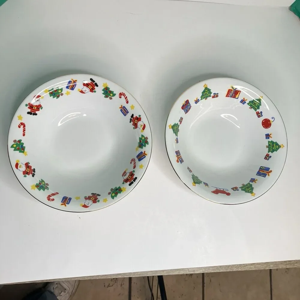 1996 Save The Children Tienshan Set Of 2 Vegetable Serving Bowls New In Box